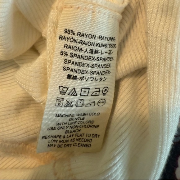 Free People We the Free Alameda Dolman Sleeve Turtleneck Top in Ivory Small - Picture 10 of 14